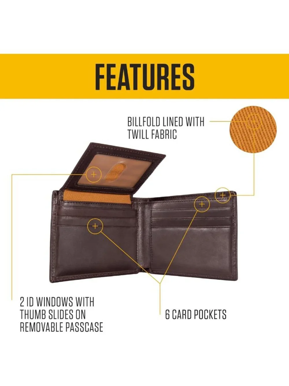 Stylish Oil Tan Leather Wallet for Men - Front Pocket, Passcase & Trifold
